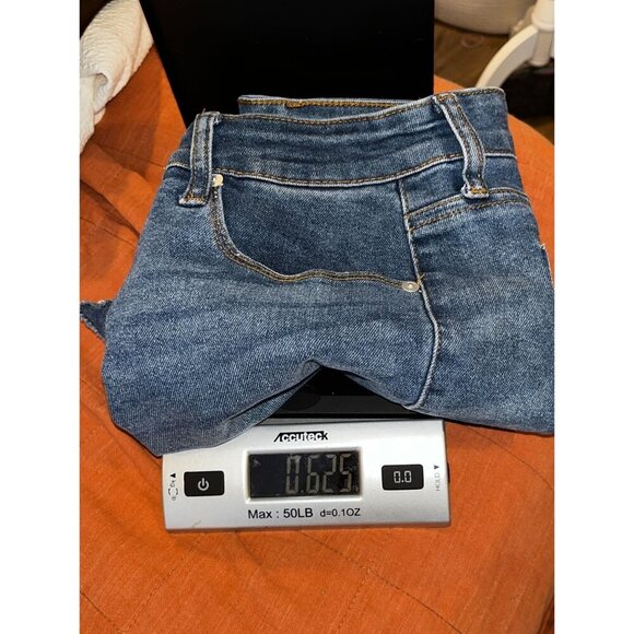 Blanknyc Blue Distressed Denim Frayed Hem Womens size 28 - Picture 10 of 10